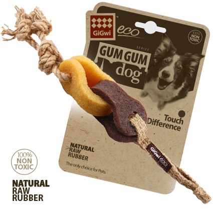 Игрушка цепь для собак Gigwi gum gum dog eco резина 40см