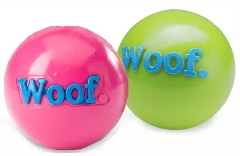 Игрушка-пищалка мяч для собак Nunbell микс 7.5см 30919-0123