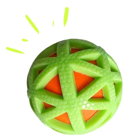 Игрушка-пищалка мяч для собак Nunbell микс 7.5см 31019-0206