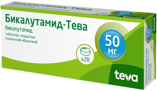 Бикалутамид - Тева тб п/о плен 50 мг N 28
