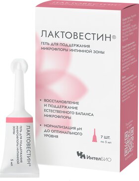 Лактовестин гель для поддержания микрофлоры интимной зоны 5мл N 7