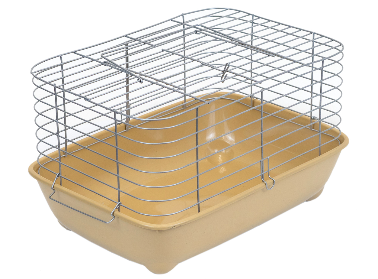 Клетка для грызунов бежевая Дарэлл eco пумба-1 без наполнения 42х30х24см
