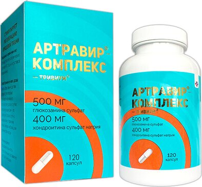 Артравир комплекс-тривиум капс 500мг+400мг n120