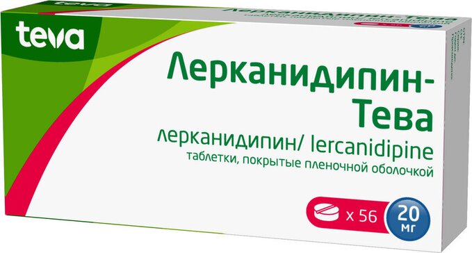 Лерканидипин-Тева тб 20мг N 56