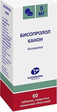 Бисопролол Канон тб п/о плен 5мг N 60