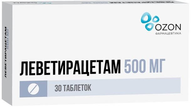 Леветирацетам тб п/о плен 500 мг N 30