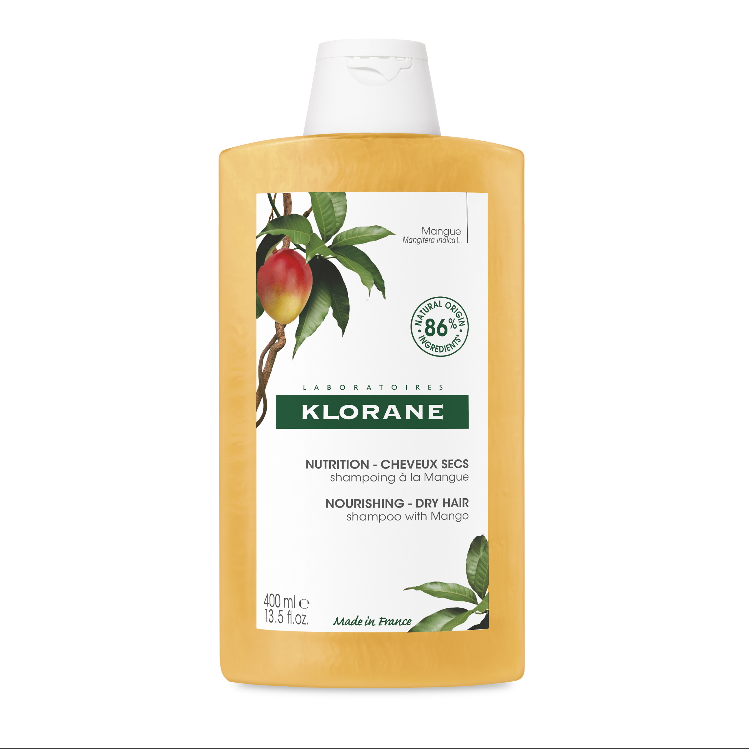 Klorane шампунь с маслом манго 400мл питательный для сухих волос