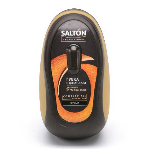 Salton губка с дозатором для обуви для гладкой кожи цвет черный арт.0013