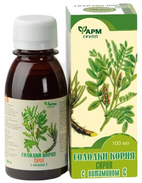 Солодки корня сироп с витамином С ФармГрупп 100мл