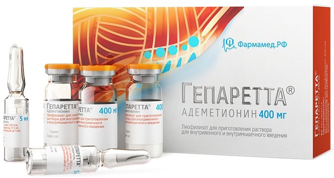 Гепаретта лиоф д/приг.р-ра д/и 400мг фл N 5 с р-ль 5мл амп N 5