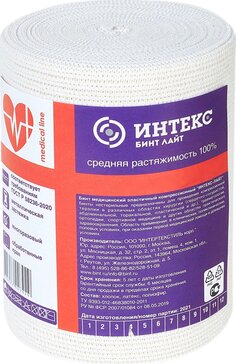 Бинт эластичный Интекс Лайт средн растяж 3,5м х 8 см N 1