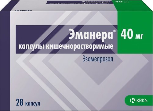 Эманера капс киш раств 40 мг N 28