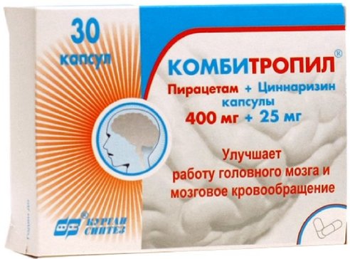 Комбитропил 400мг + 25мг капс N 30
