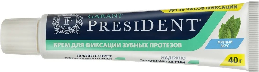 Президент Гарант крем д/фиксации зубных протезов мятный вкус 40г N 1