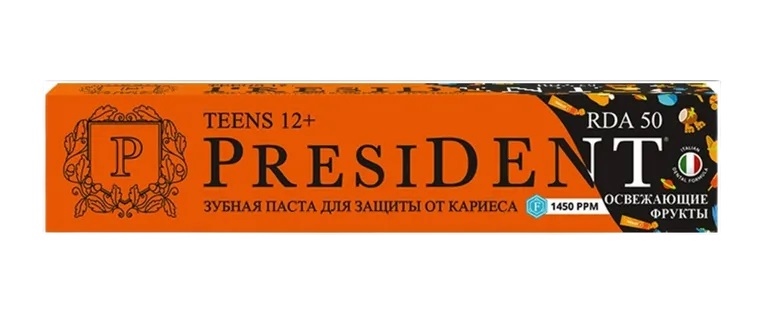 Президент паста зубная 12+ фреш тропик 70г N 1