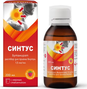 Синтус р-р д/приема внутрь 1.5мг/мл фл 200мл N 1