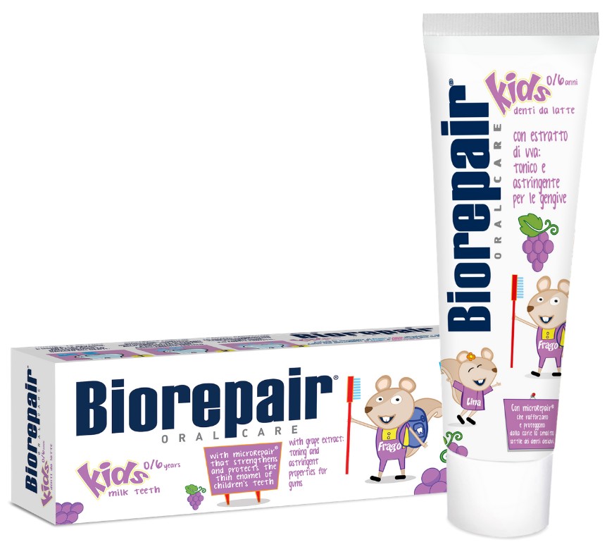 Biorepair kids паста зубная 0-6лет с экстрактом винограда 50мл N 1