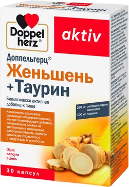 Доппельгерц Актив Женьшень+Таурин капс 920мг N 30