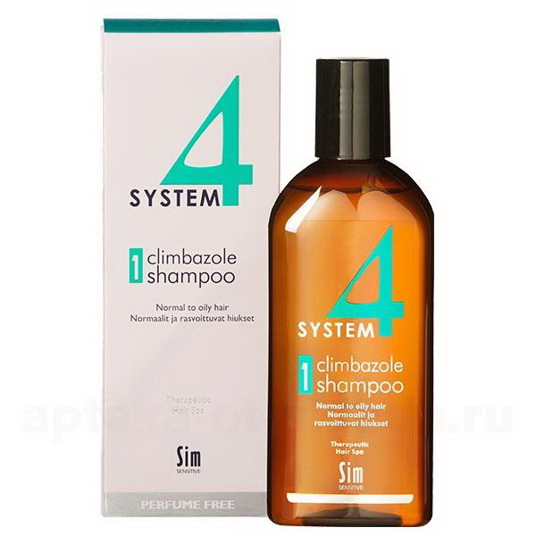 System4 шампунь-1 215мл терапевтический для нормальных/жирных волос