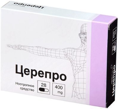 Церепро капс 400 мг N 28