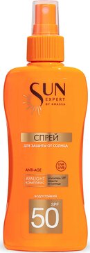 Красса Сан Эксперт спрей для защиты от солнца SPF 50 180 мл