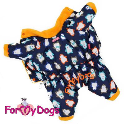 Комбинезон зимний для собак девочек пингвины р.18