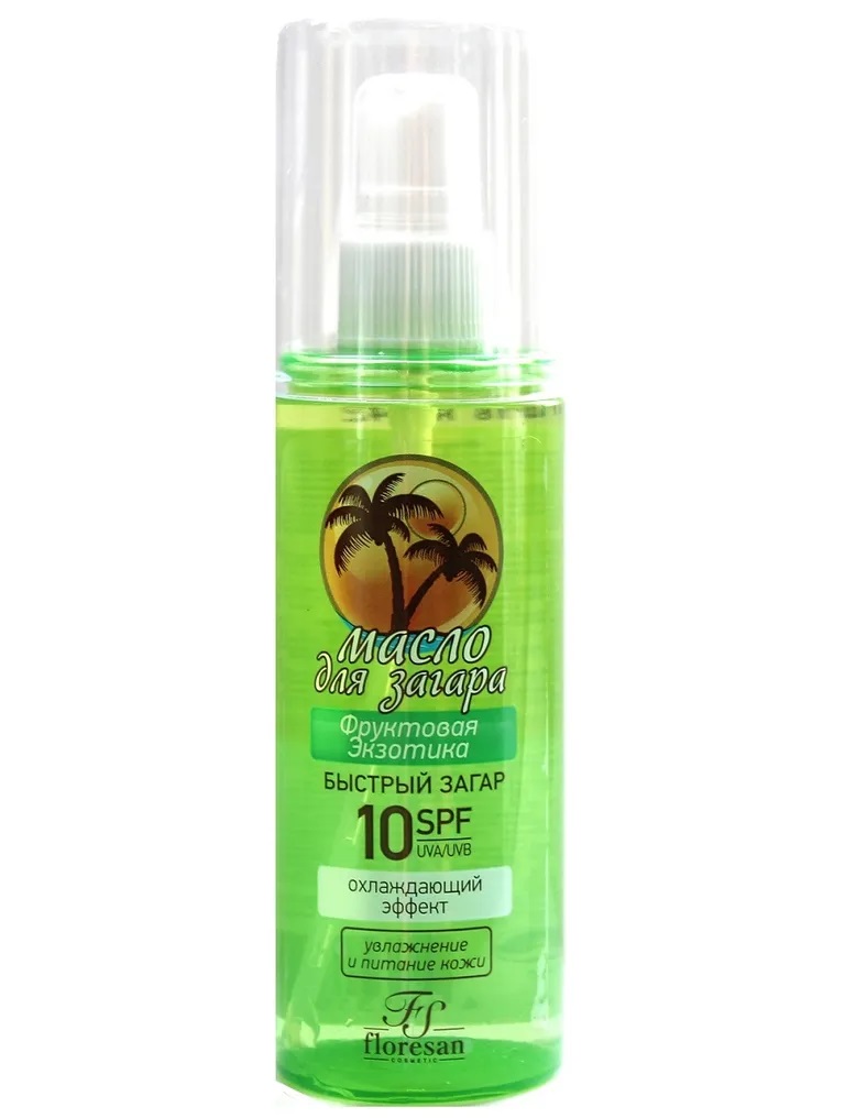 Флоресан масло-спрей д/загара SPF 10 с охлаждающим эффектом 135 мл N 1