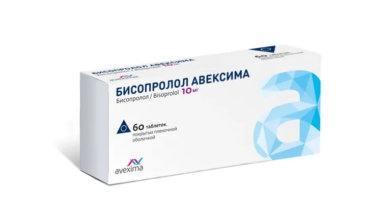 Бисопролол тб п/об пленочной 10мг n60
