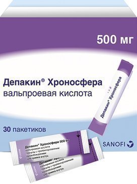 Депакин хроносфера гранулы пролонгированные 500мг пак N 30