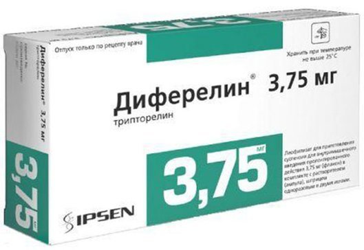 Диферелин 3.75мг с раств фл