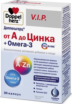 Доппельгерц VIP Актив от А до Цинка+Омега-3 капс N 30