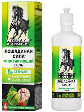 Лошадиная сила гель для ног тонизирующий конский каштан/экстракт пиявки 500мл