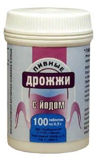 Дрожжи пивные 0.45г с кальц магн желез N 100