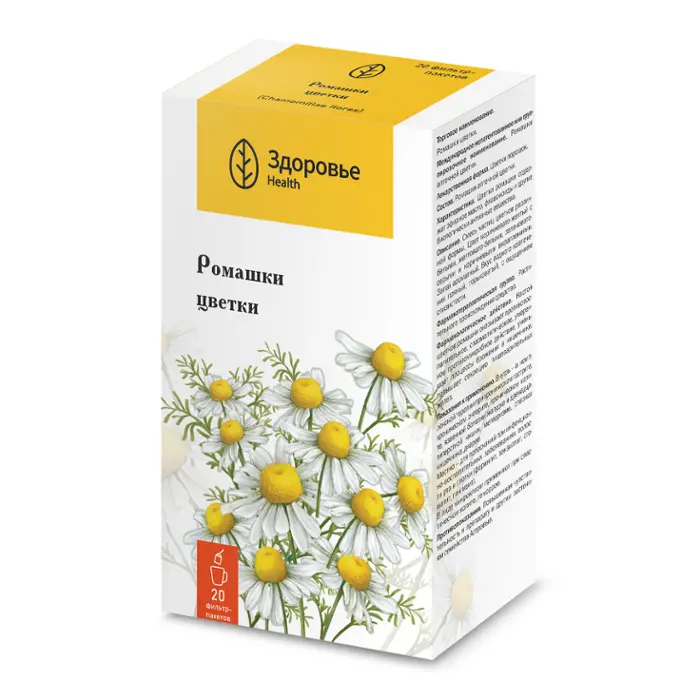 Травы для бань и ванн Ромашки цветки фильтр-пак 1,5г N 20
