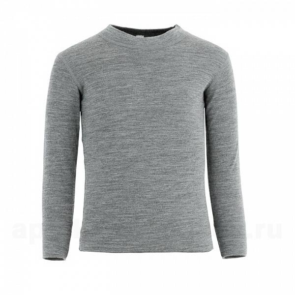 Термобелье soft+ футболка мужская длинный рукав 80%шерсть+20%полиамид р.М(48-50) /16SM1RLR-035/ серый