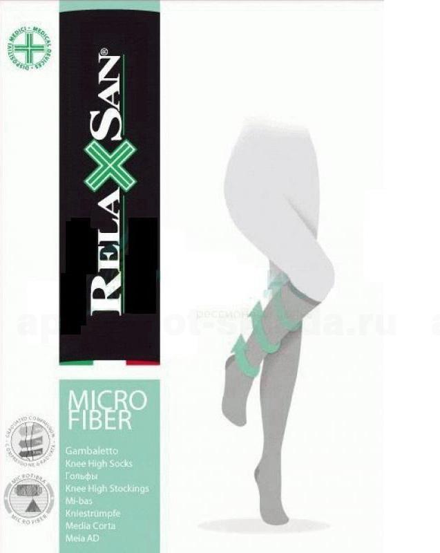 Relaxsan Стей-ап чулки на резинке 280den р 5  черн. N 1