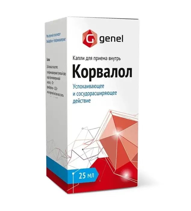 Корвалол капли д/вн.пр. 25мл