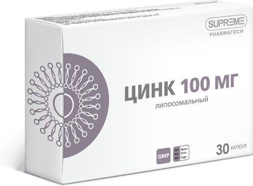Липосомальный цинк капс 100МГ №30