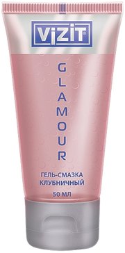 Гель-смазка Vizit glamour /клубничный/ 50мл