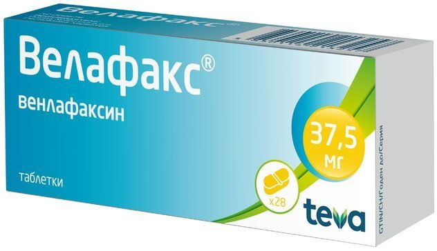 Велафакс тб 37.5мг N 28