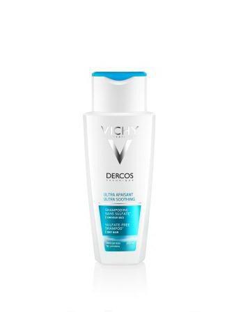 Vichy Dercos Ultra шампунь без сульфатов для нормальных и жирных волос успокаивающий для чувствительной кожи 200мл