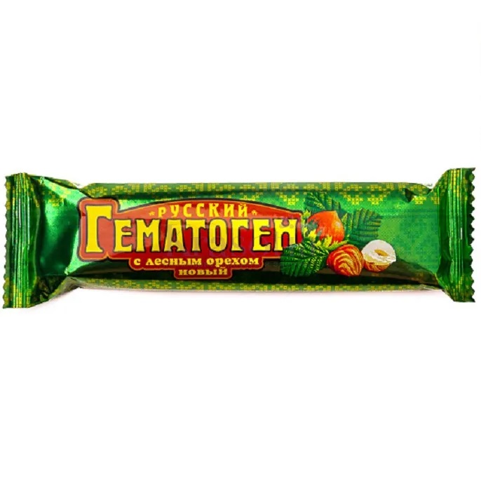 Гематоген Русский Новый с Лесным орехом 40г