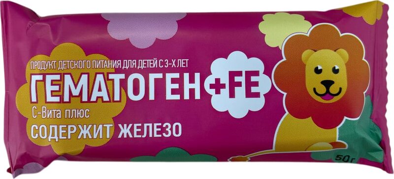 Гематоген С-Вита Плюс железо 50г плитка