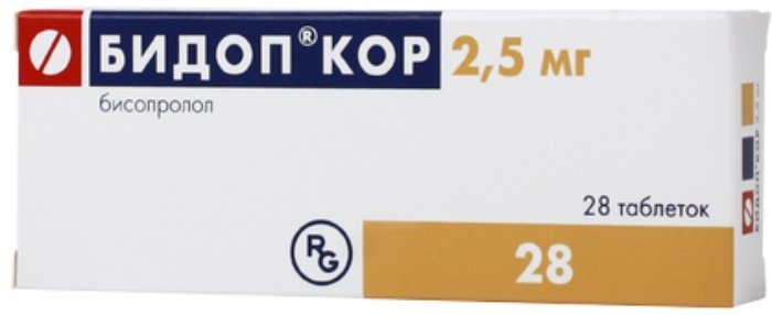 Бидоп кор тб 2,5 мг N 28