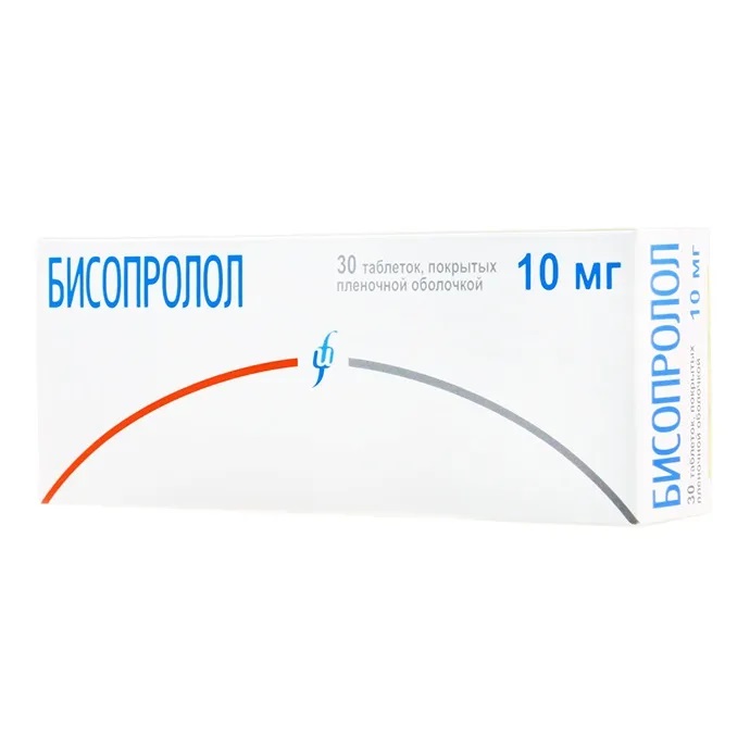 Бисопролол Изварино Фарма тб п/о плен 10 мг N 30