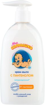 Мое Солнышко крем-мыло с пантенолом жидкое с дозатором 300 мл