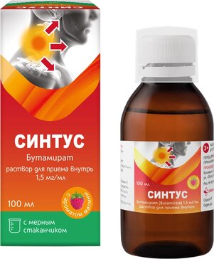 Синтус р-р д/приема внутрь 1.5мг/мл фл 100мл N 1