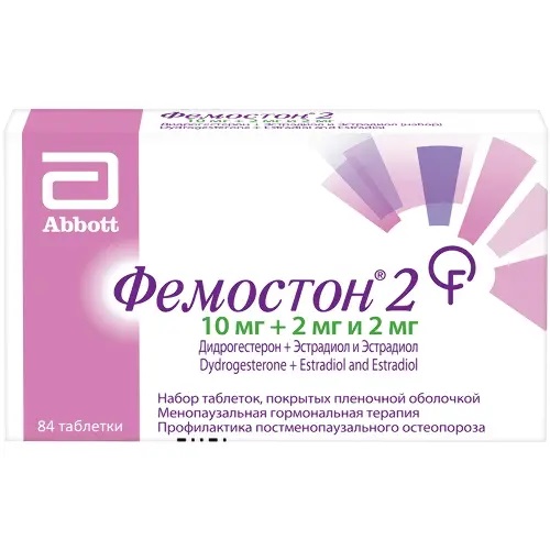 Фемостон 2 тб п/об пленочной 10мг+2мг и 2мг n84