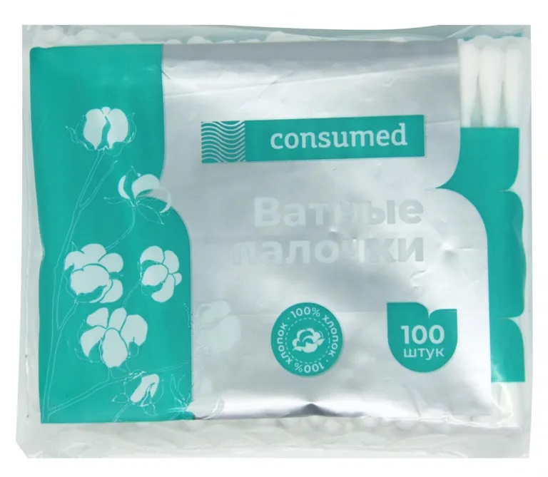 Консумед Ватные палочки №100 пакет