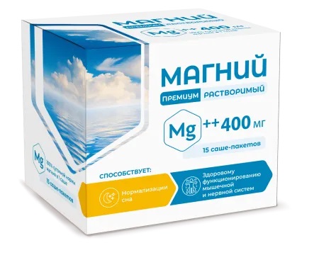 магний премиум порошок растворимый 400мг саше n15 бад